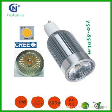 750-850Lm CREE COB 80Ra Gu10 LED Spotlight (3 years warranty)